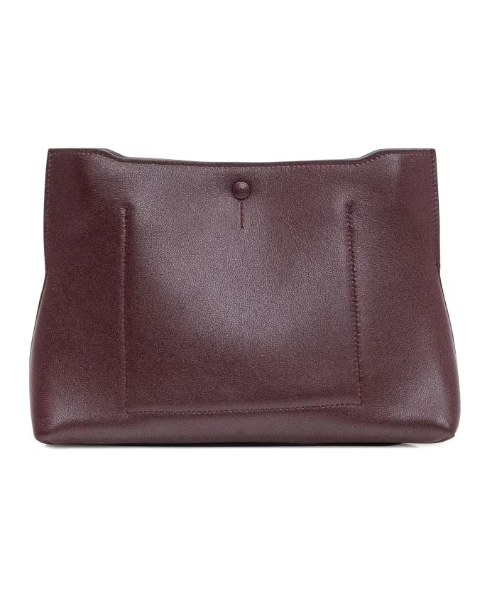 Burgundy Flat Pochette Bag