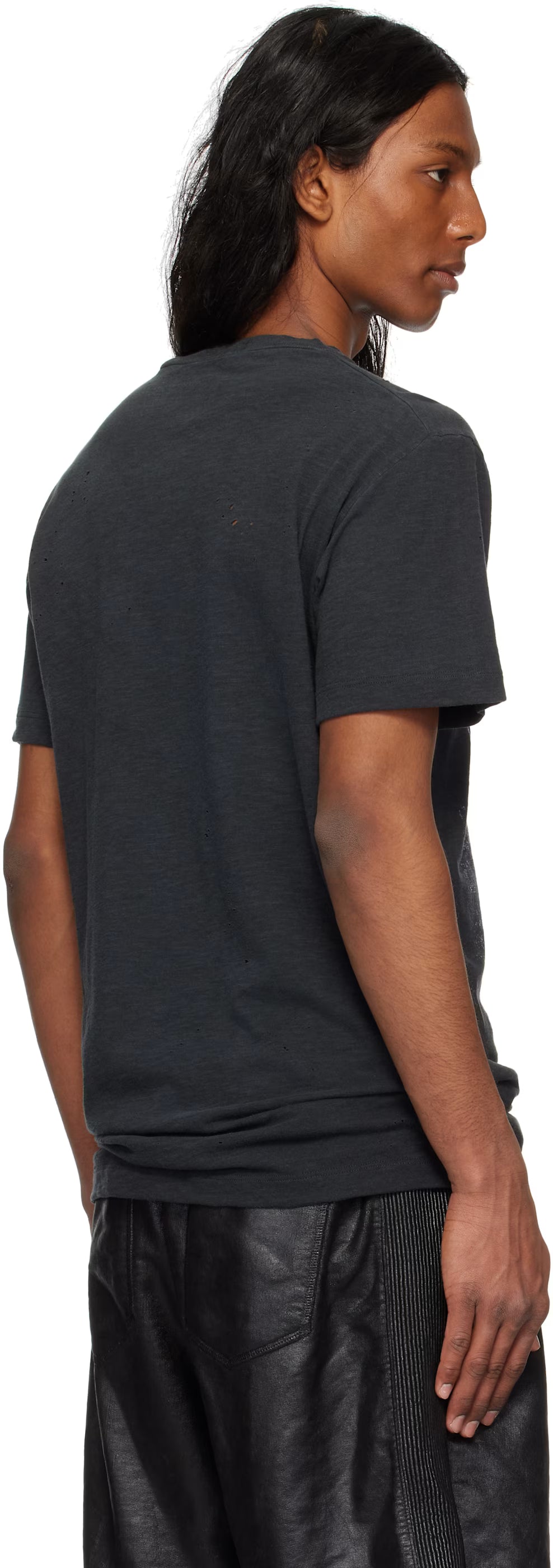 Black Supervintage Dyed Cigarette Fit T-shirt