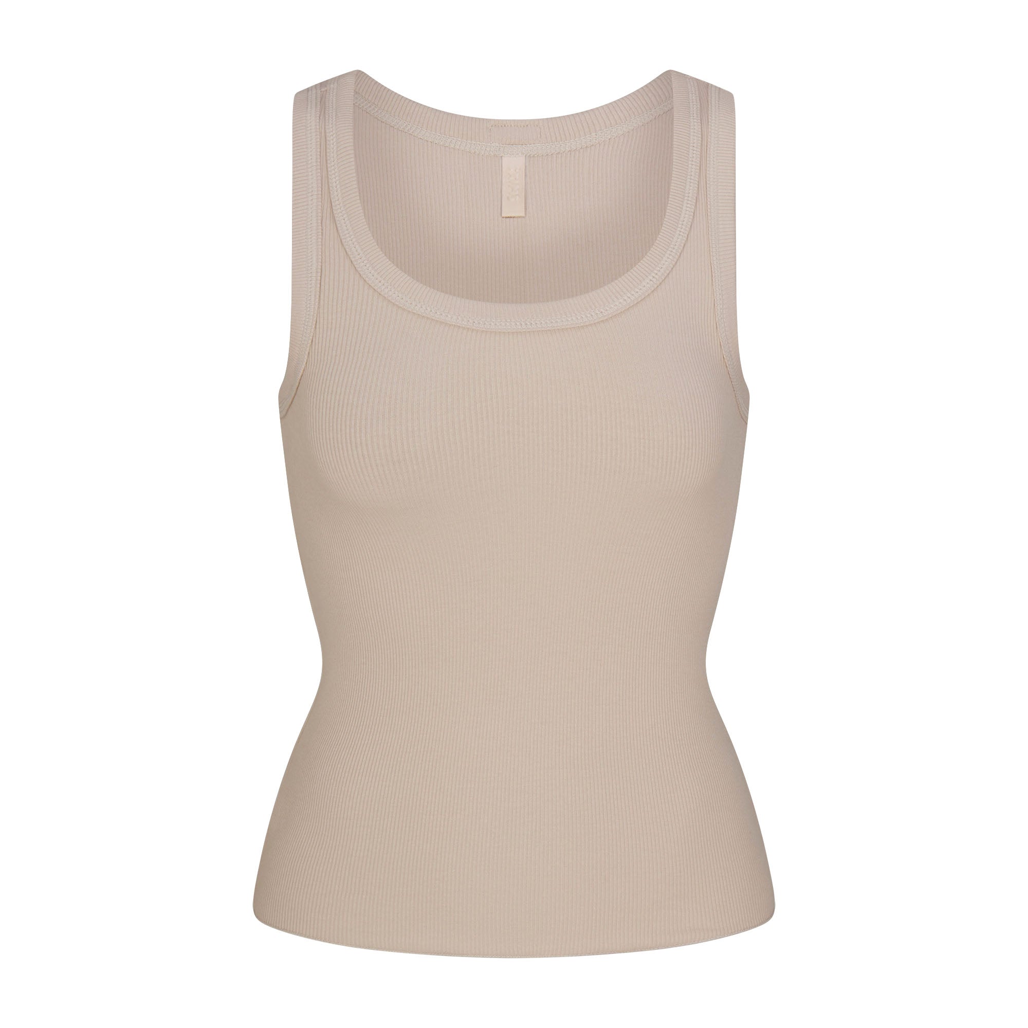 Cotton Rib Scoop Neck Tank