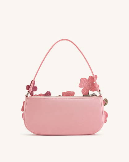 Leona Bead Embellished Shoulder Bag - Light Green