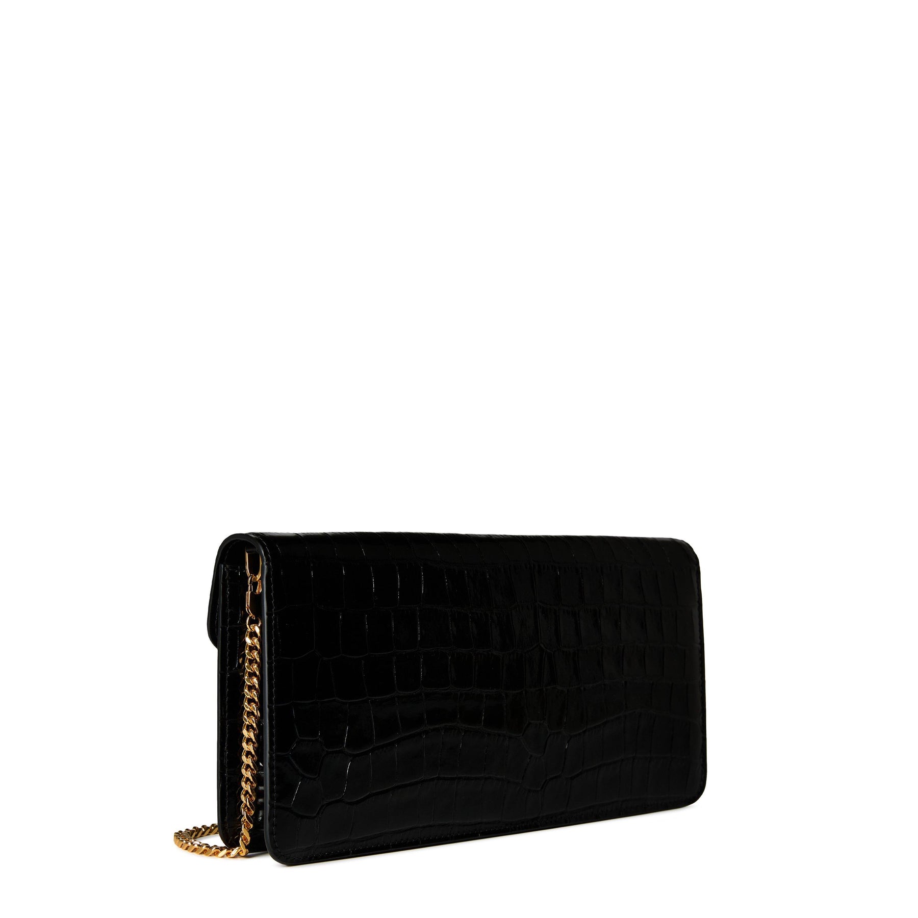 Whitney Crocodile-Effect Shoulder Bag