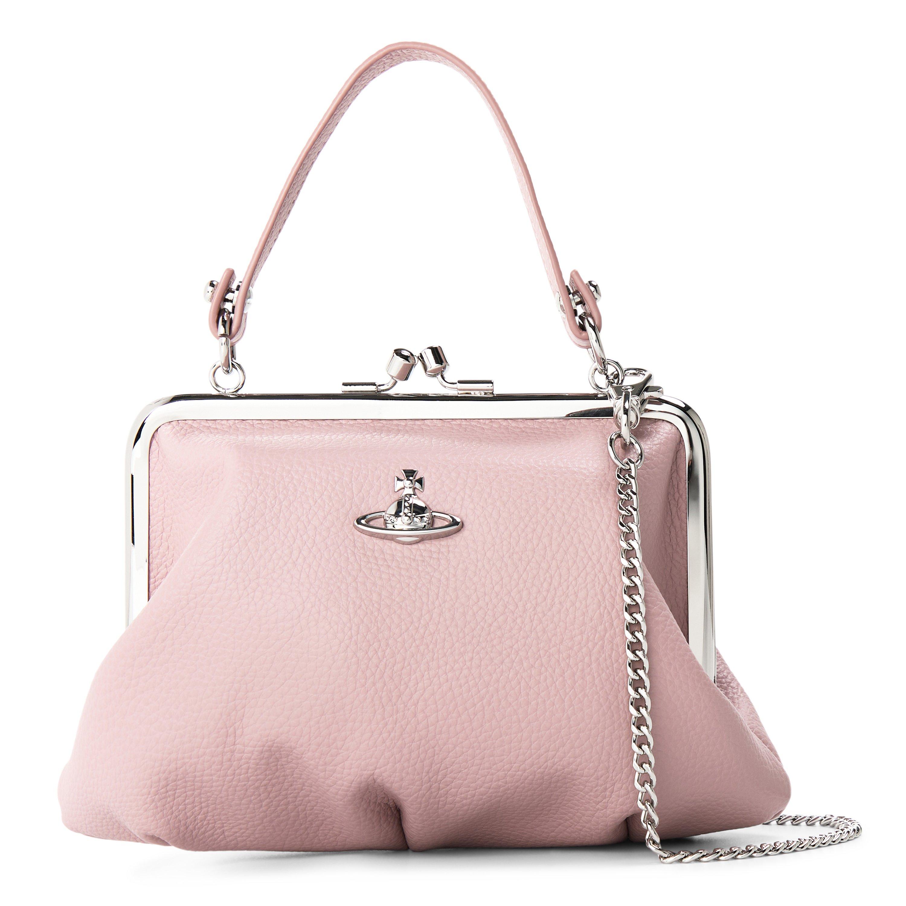 Textured Johanna Frame Purse