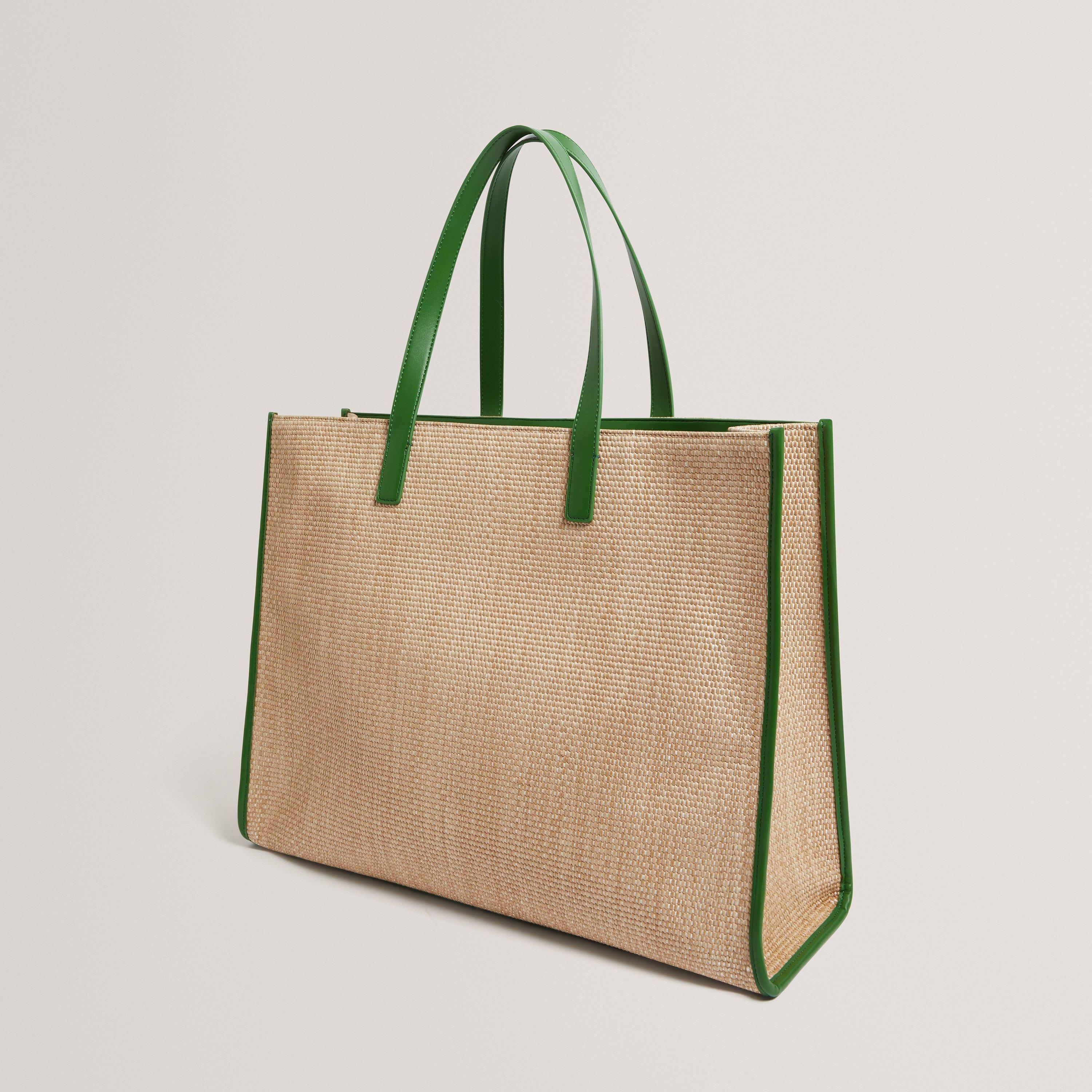 Ted Baker Raffia Large Icon Bag