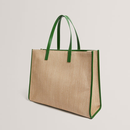 Ted Baker Raffia Large Icon Bag