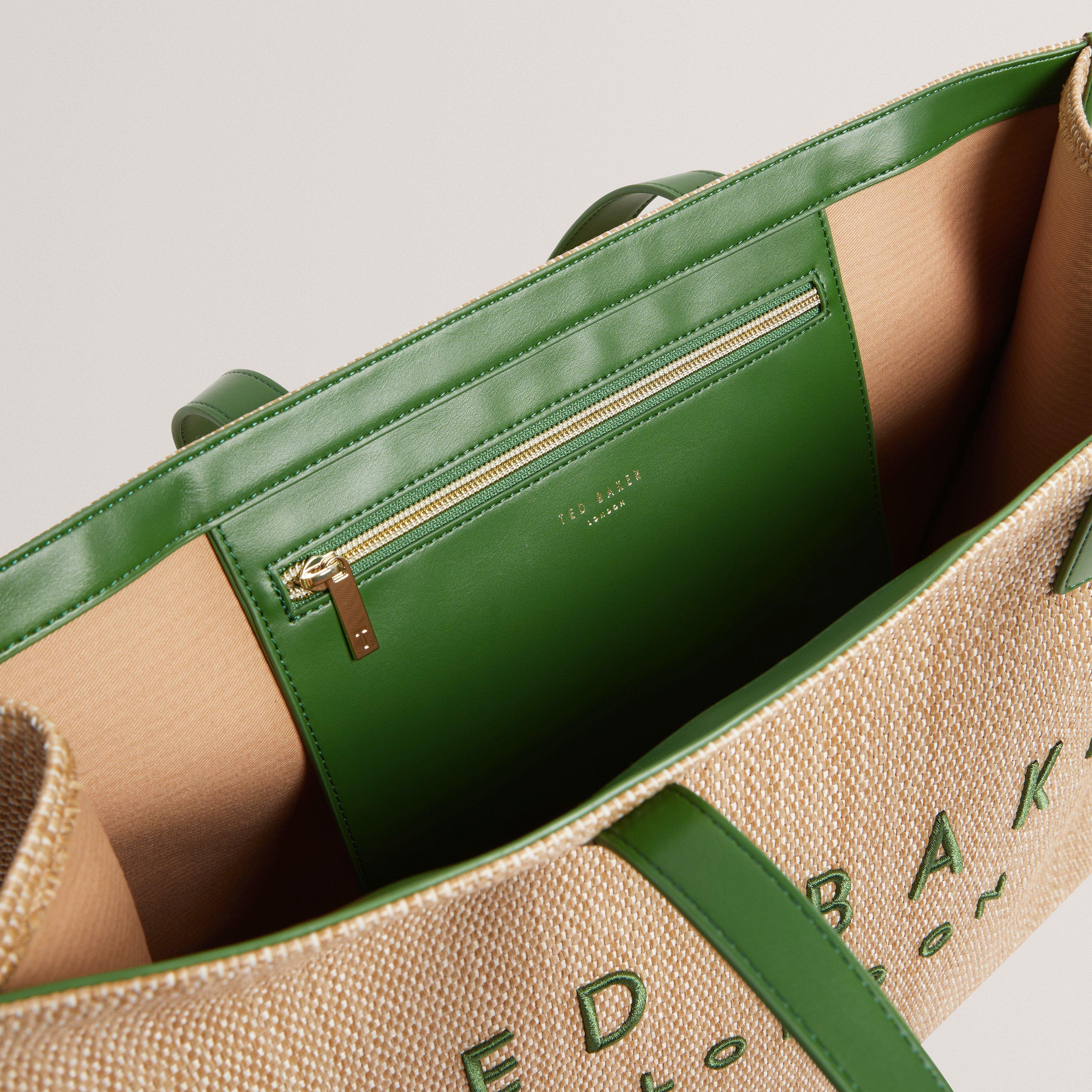 Ted Baker Raffia Large Icon Bag