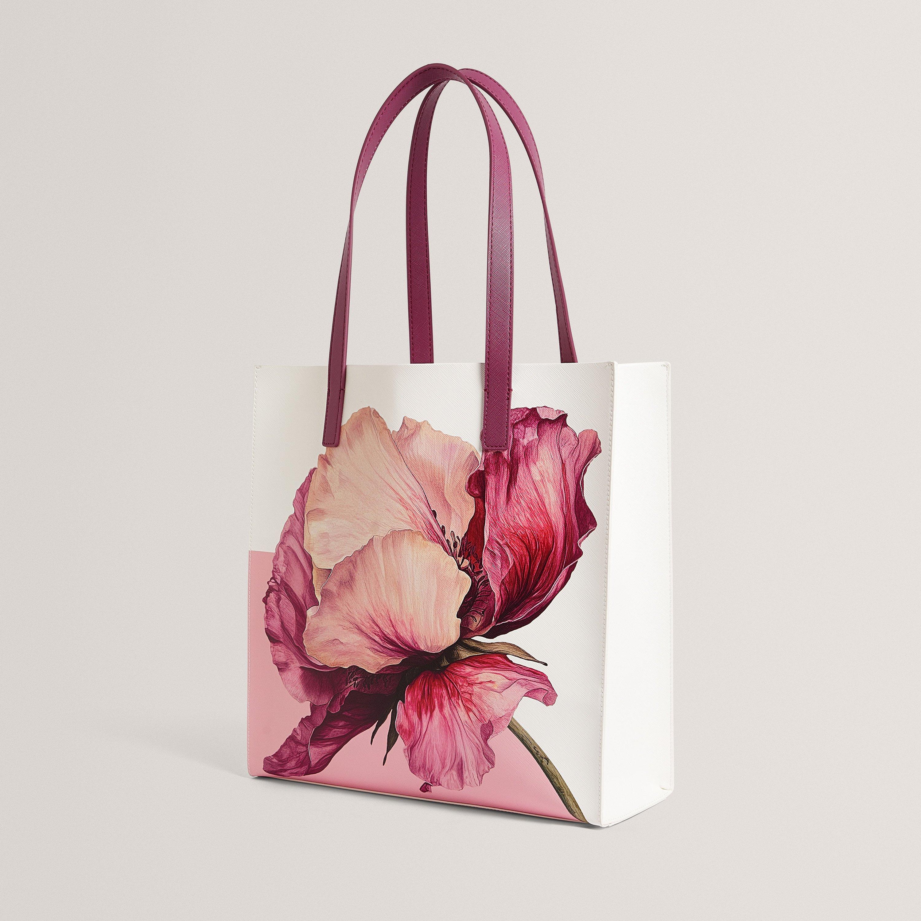 Ted Floral Medium Icon Tote Bag