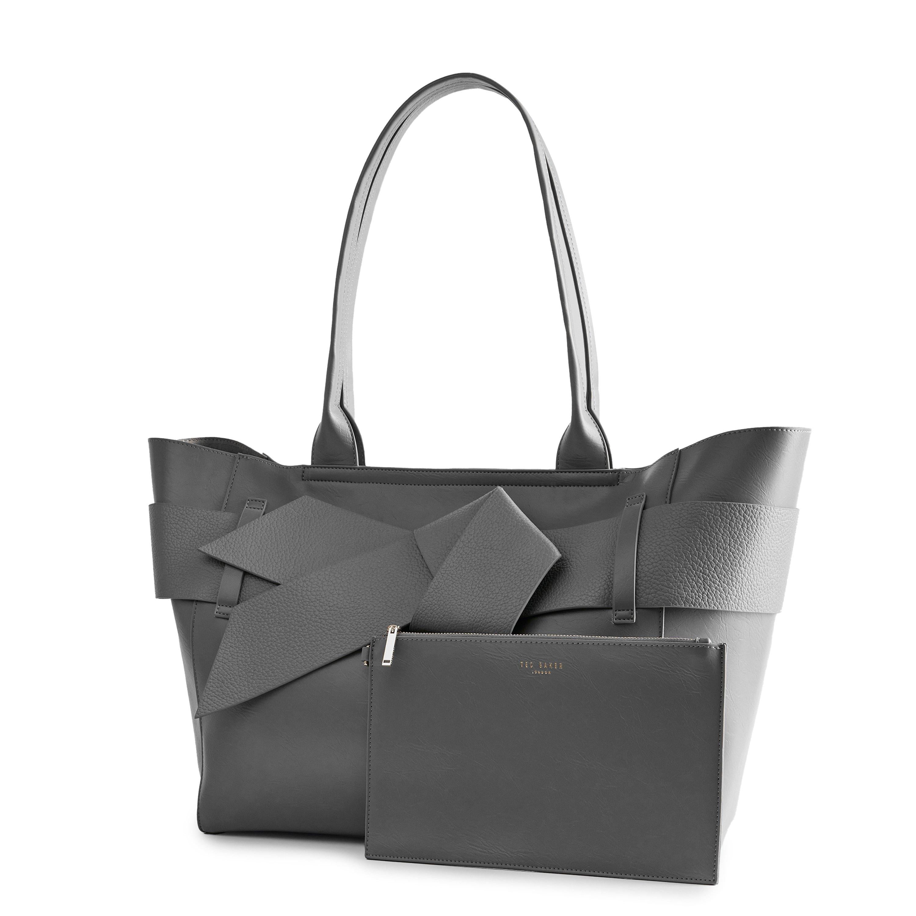 Ted Baker Knot Bow Faux Leather Large Shopper Bag