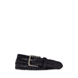 Smooth Weave Textured Leather Belt