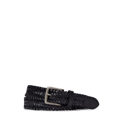 Smooth Weave Textured Leather Belt