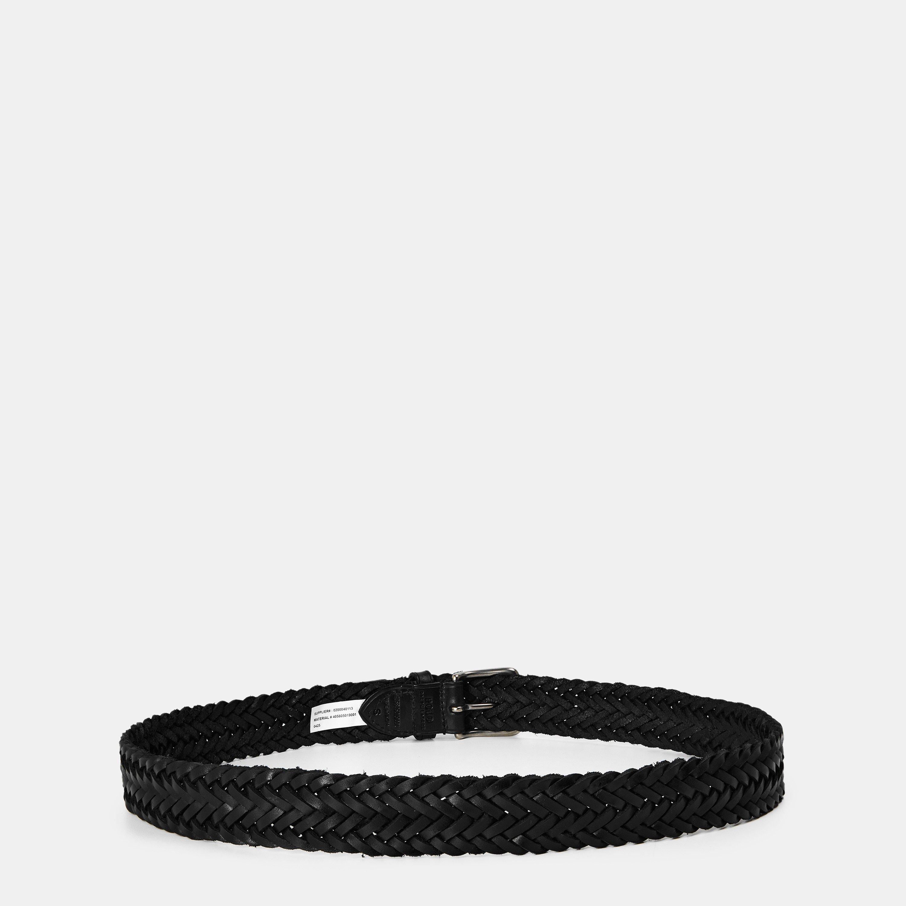 Men's Smooth Weave Leather Belt
