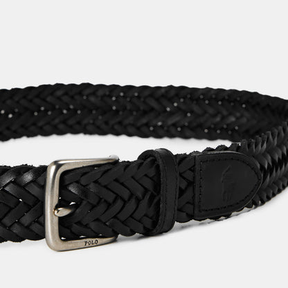 Smooth Weave Textured Leather Belt