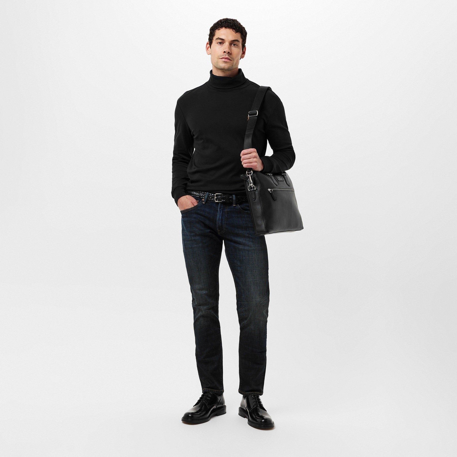 Smooth Leather Weave Belt