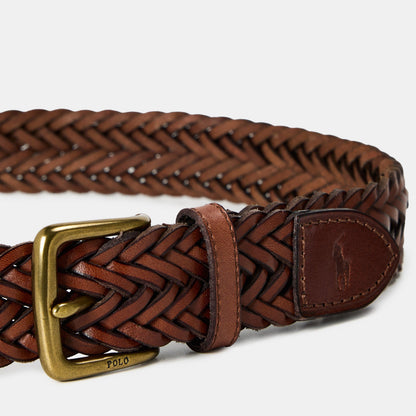 Men's Smooth Weave Leather Belt