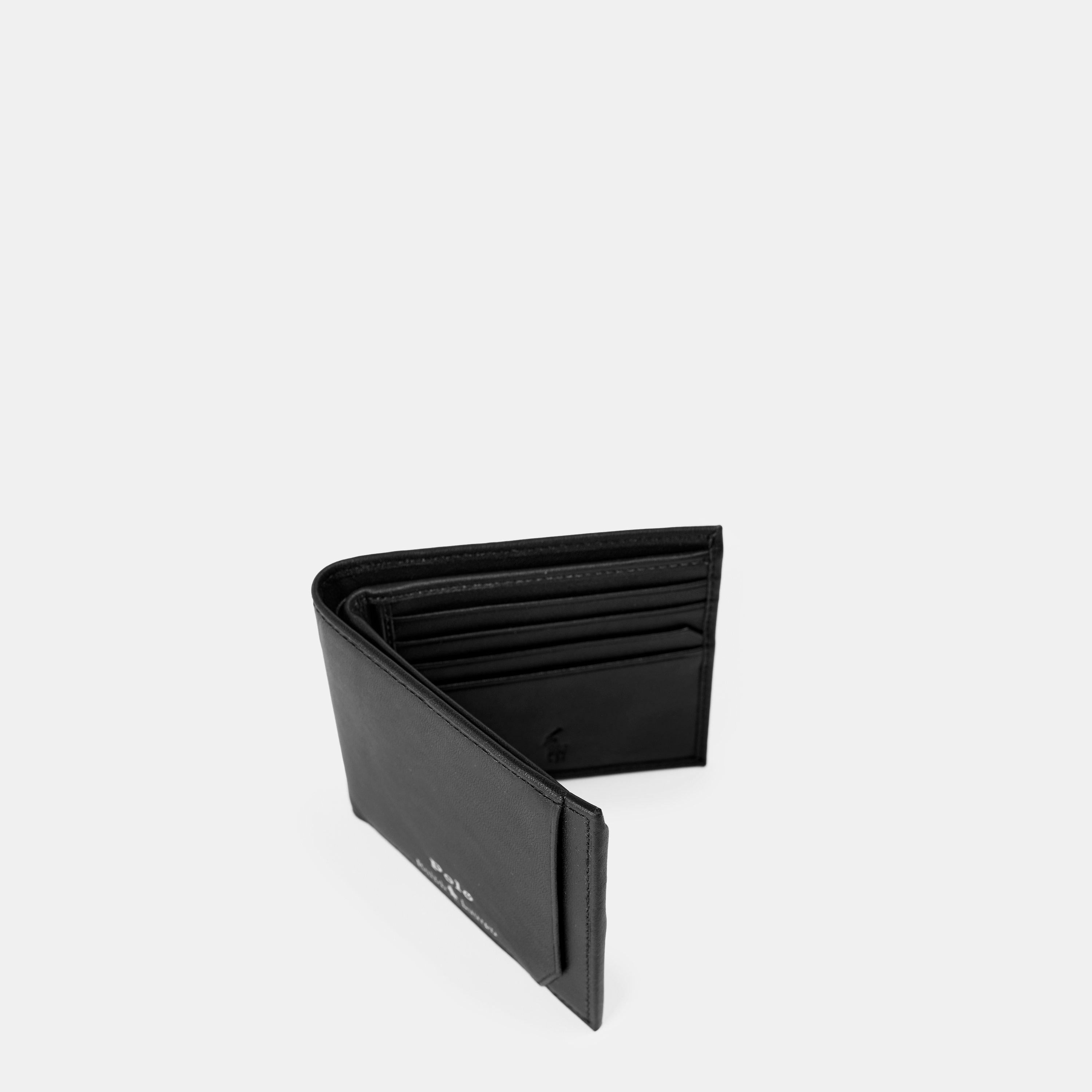 Men's Smooth Leather Billfold Wallet
