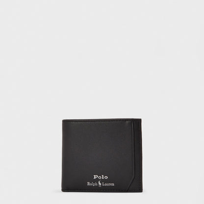 Mens Smooth Leather Billfold Coin Wallet