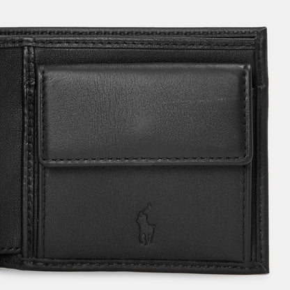 Mens Smooth Leather Billfold Coin Wallet