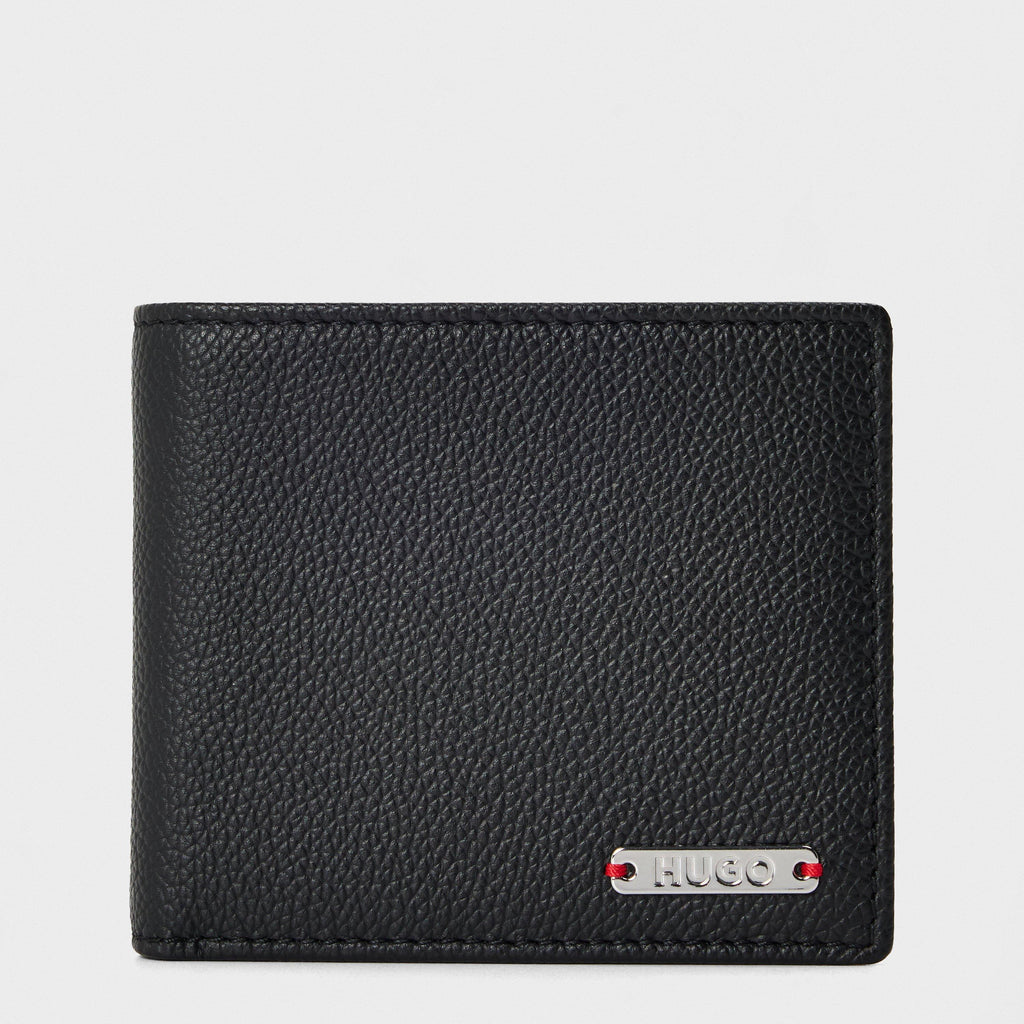 Grained-Leather Trifold Wallet