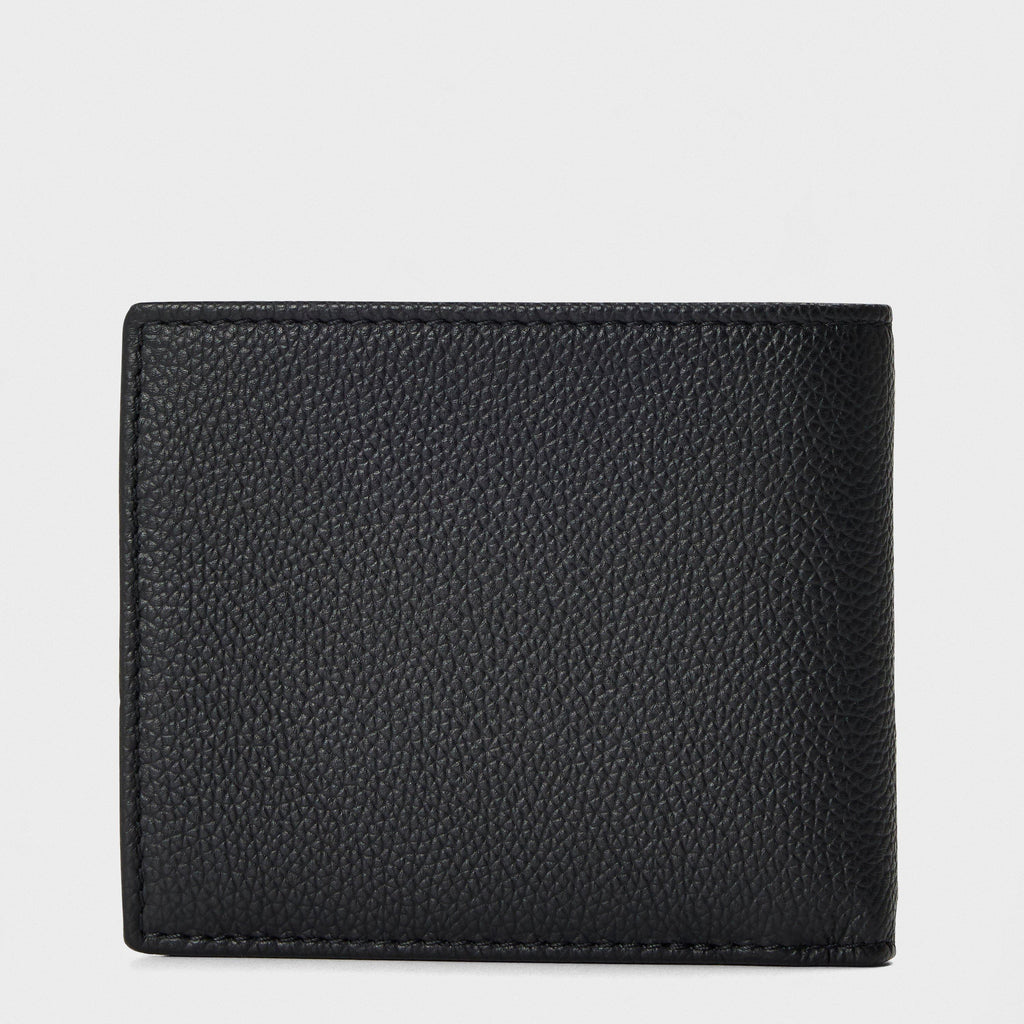 Grained-Leather Trifold Wallet