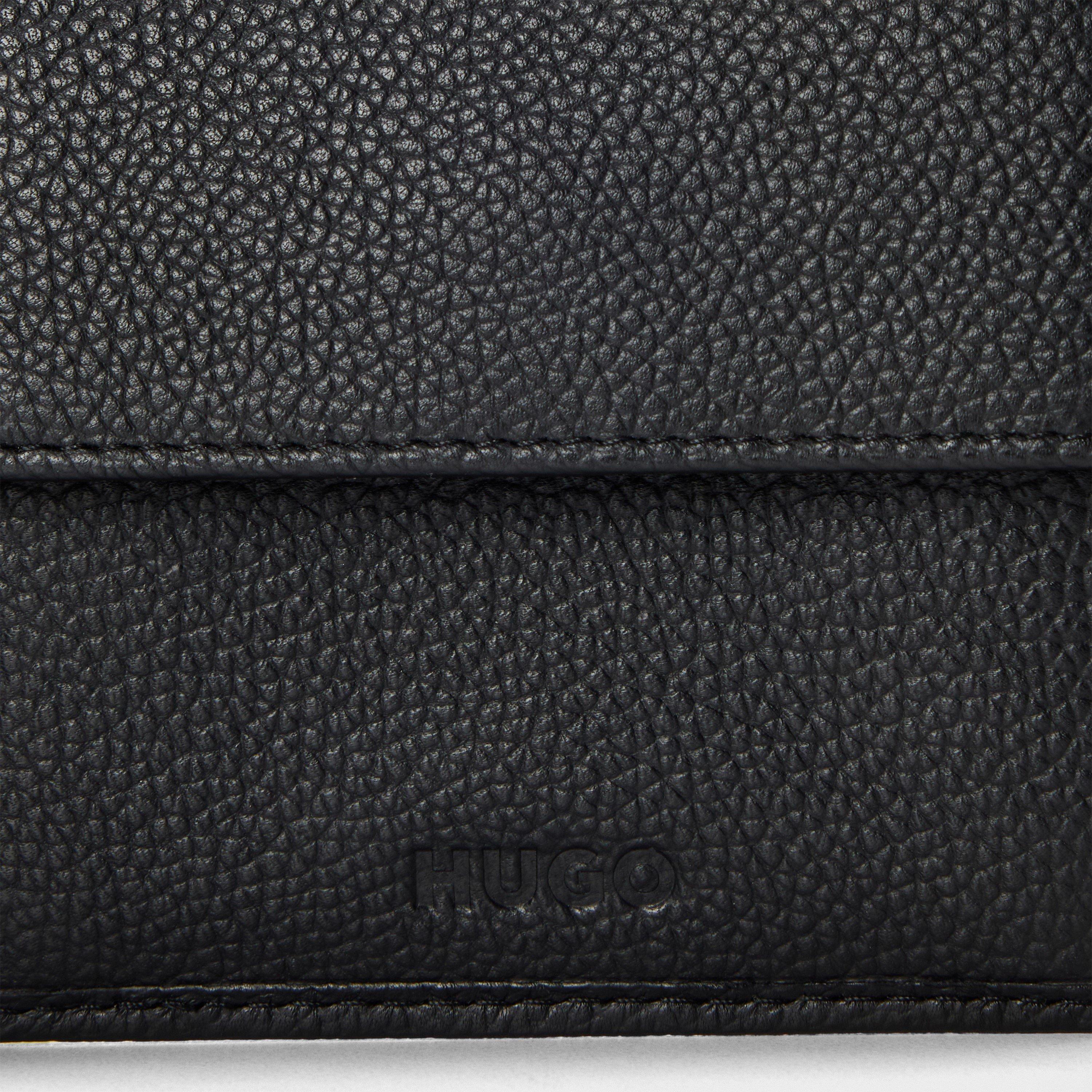 Grained-Leather Trifold Wallet