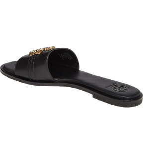 Tory Burch Everly Slide Sandal in Perfect Black Leather