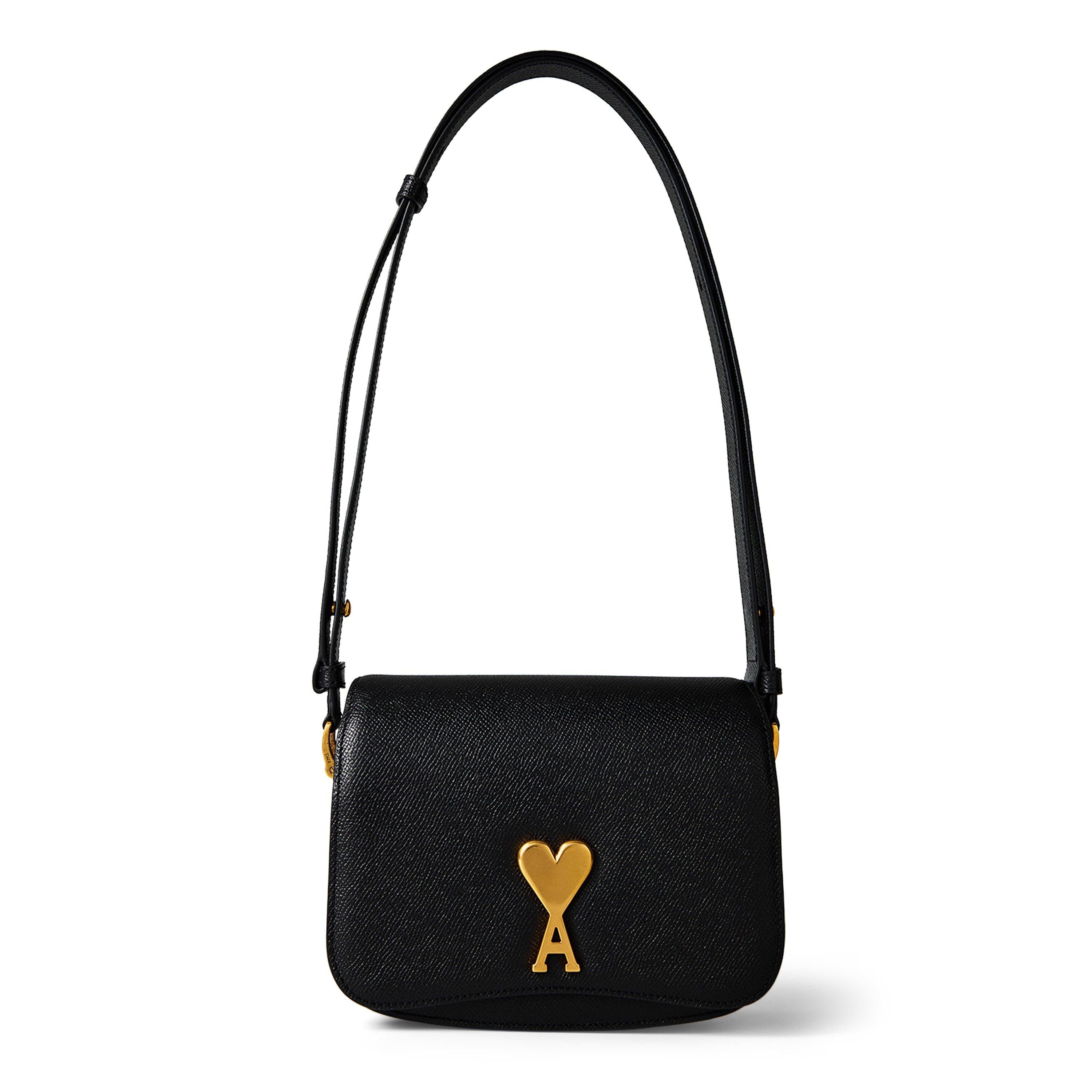 Ami De Coeur Grained Shoulder Bag