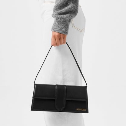 Plain Leather Le Bambino Long Flap Bag