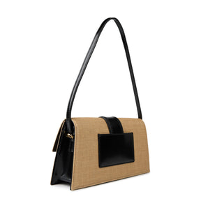 Women's Plain Leather Le Bambino Long Flap Bag