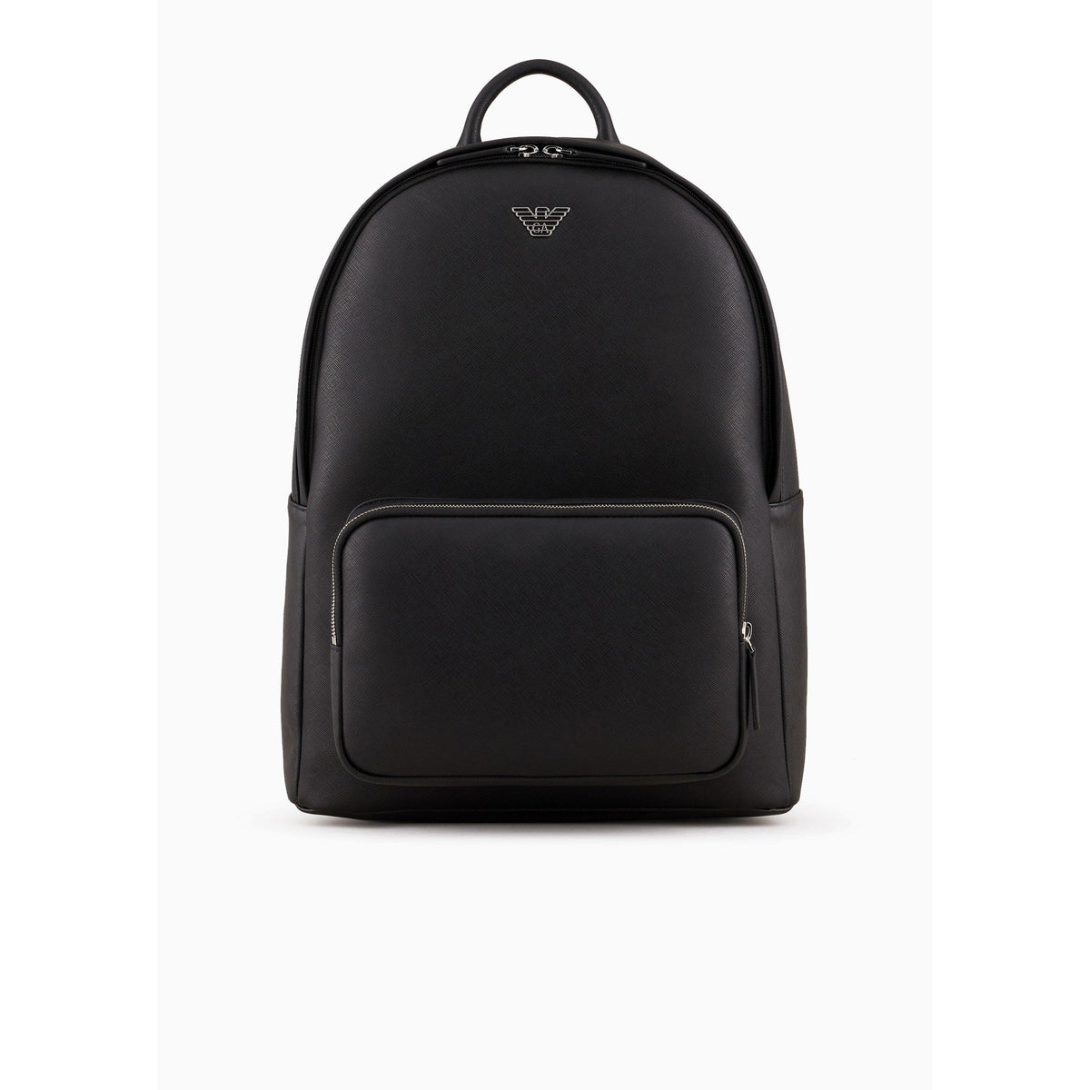 Regenerated Saffiano Leather Round Backpack
