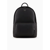 Regenerated Saffiano Leather Round Backpack