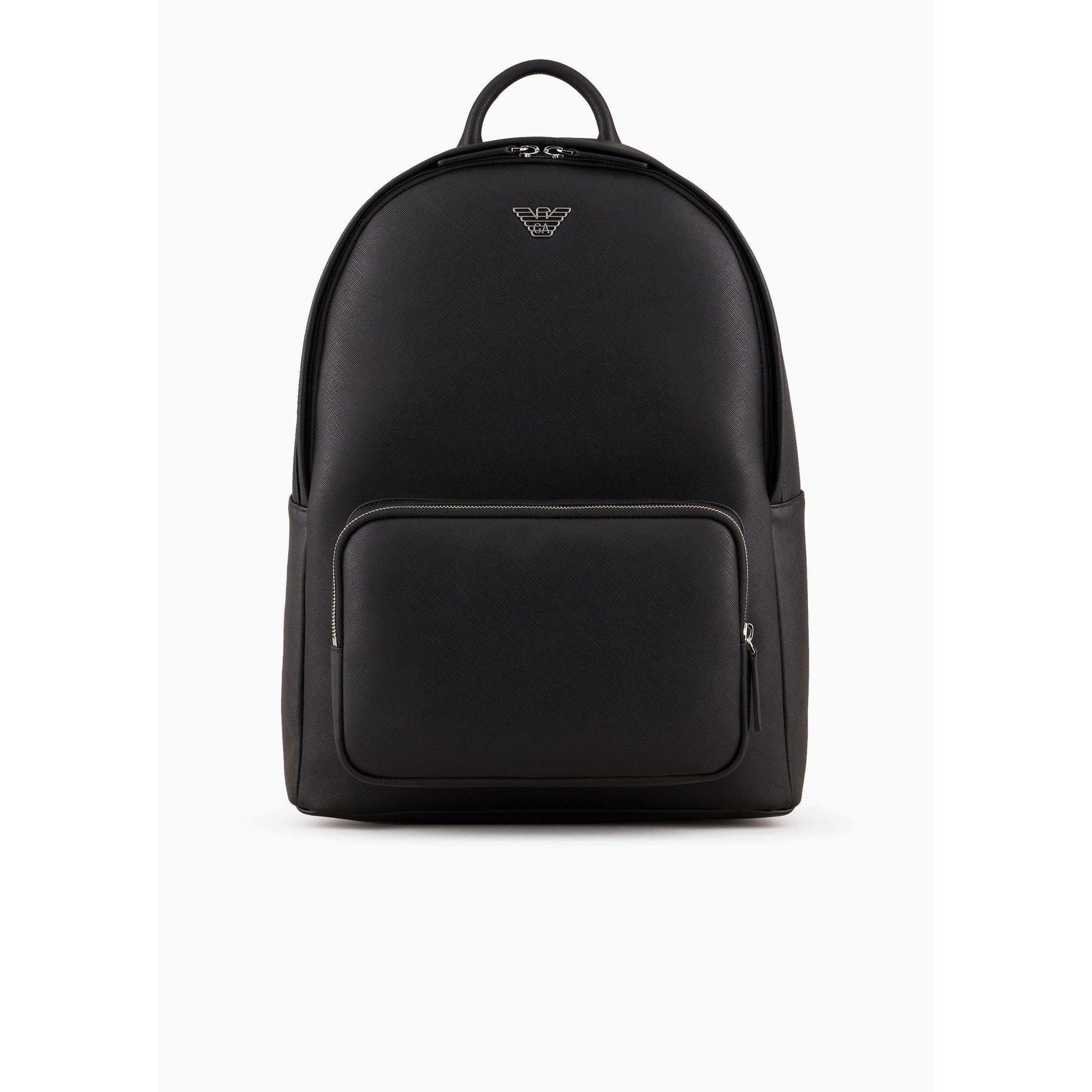 Regenerated Saffiano Leather Round Backpack