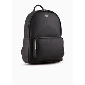 Regenerated Saffiano Leather Round Backpack