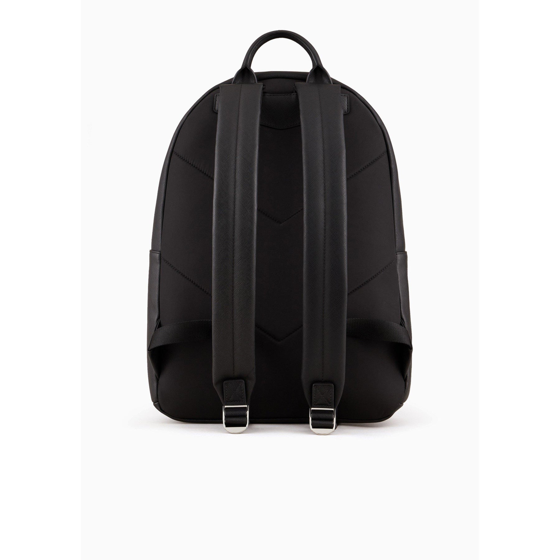 Regenerated Saffiano Leather Round Backpack