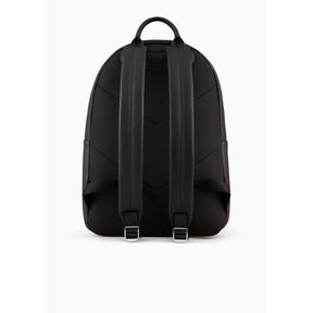 Regenerated Saffiano Leather Round Backpack