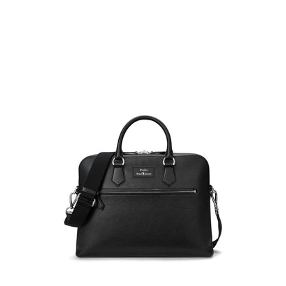 Pebble Leather Commuter Laptop Bag
