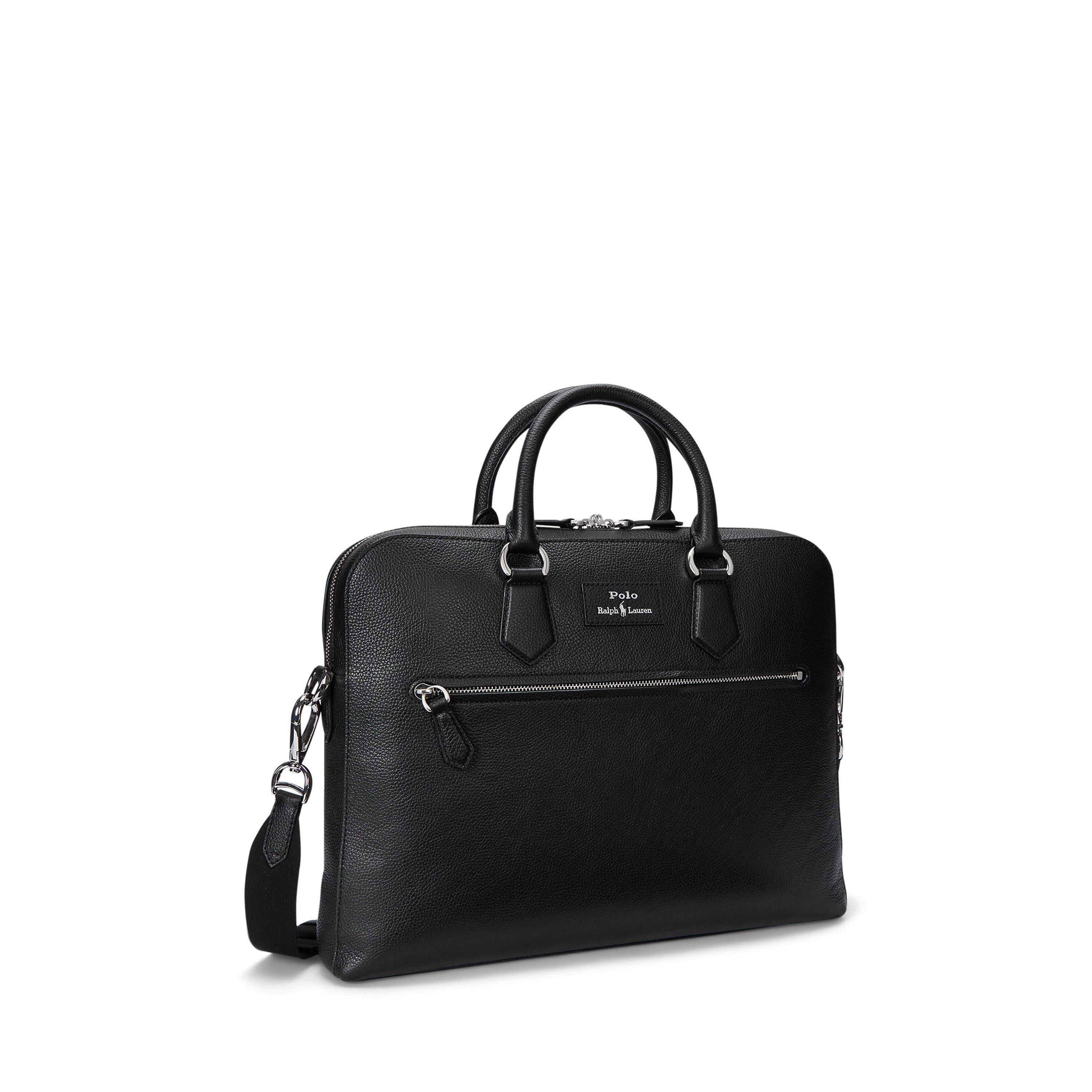 Pebble Leather Commuter Laptop Bag