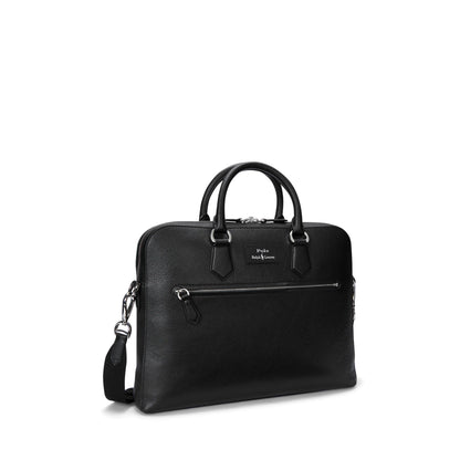Pebble Leather Commuter Laptop Bag