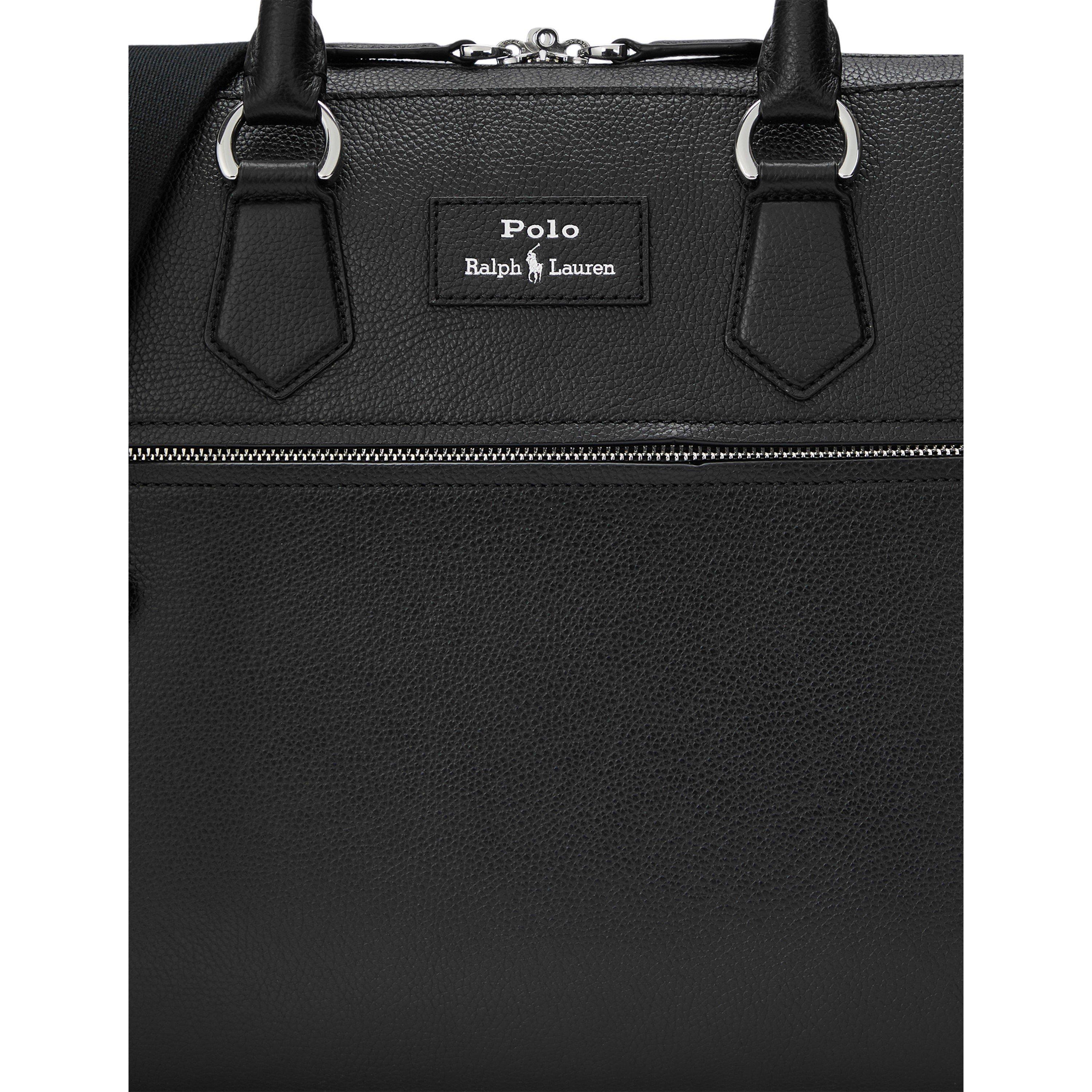 Pebble Leather Commuter Laptop Bag