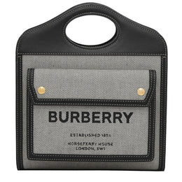 Logo Leather Pocket Mini Handbag