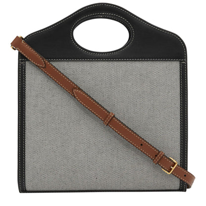 Logo Leather Pocket Mini Handbag