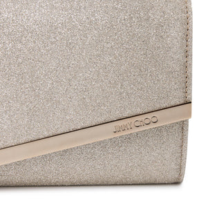 Women's Glitter Leather Emmie Clutch Bag