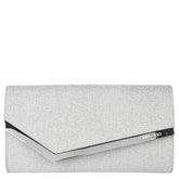 Women's Glitter Leather Emmie Clutch Bag