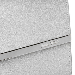 Women's Glitter Leather Emmie Clutch Bag