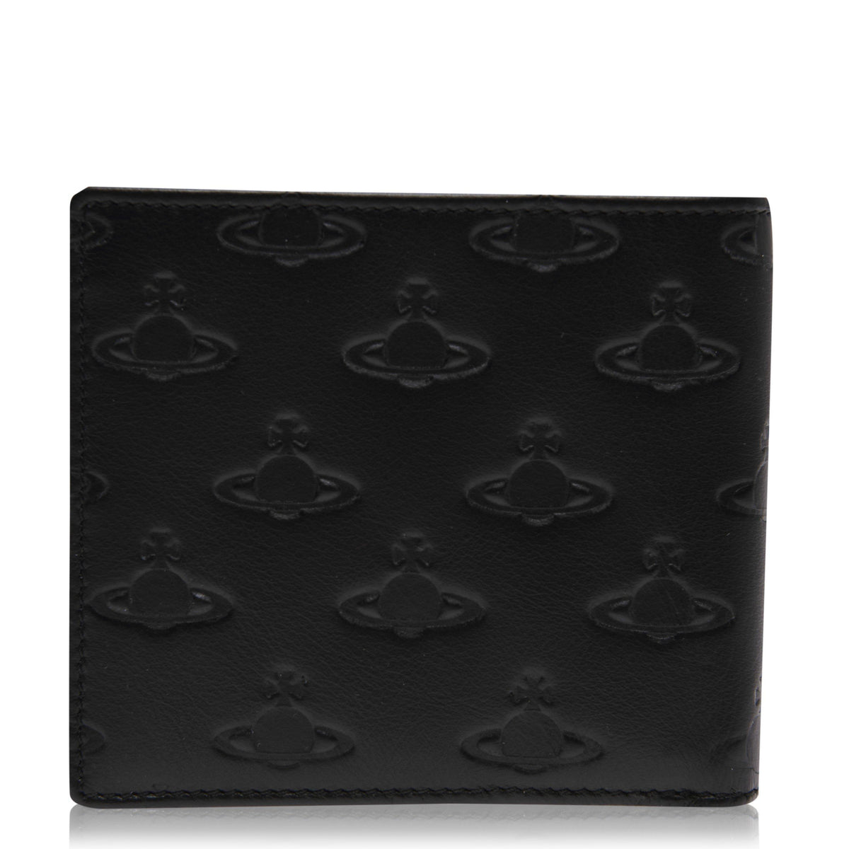 Men's Embossed Leather Saturn Orb Wallet