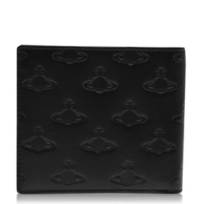 Men's Embossed Leather Saturn Orb Wallet