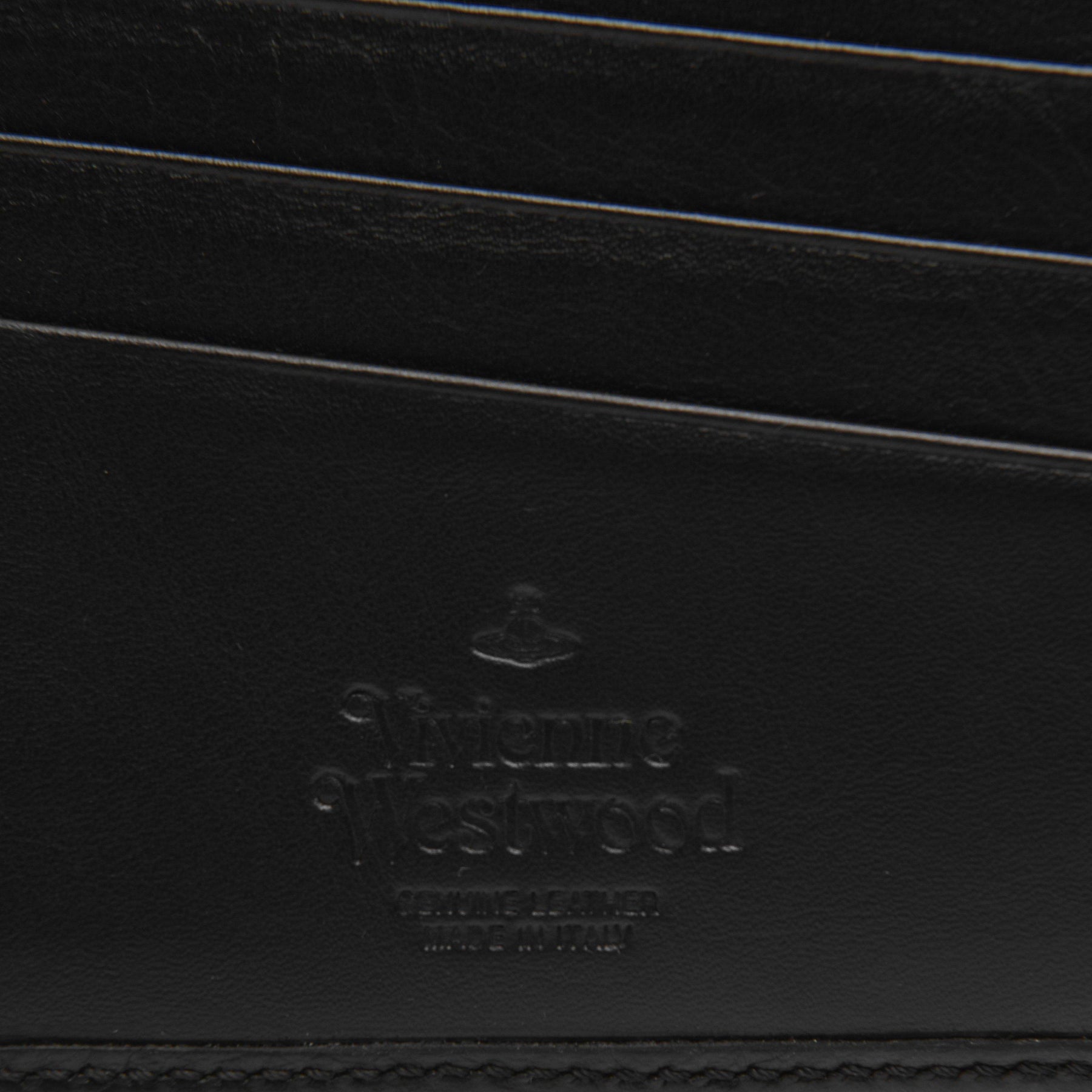 Men's Embossed Leather Saturn Orb Wallet