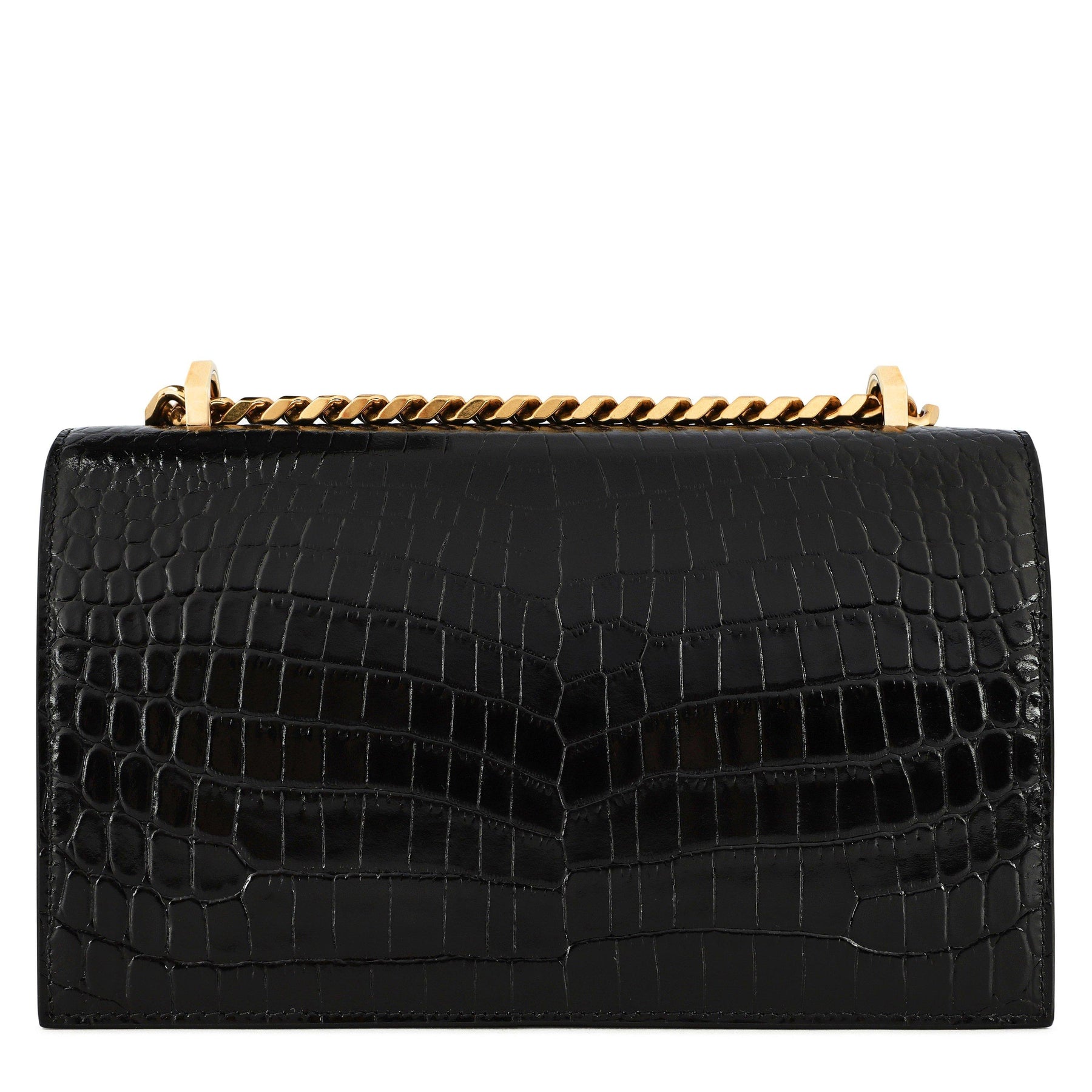 Crocodile Effect Jewelled Satchel