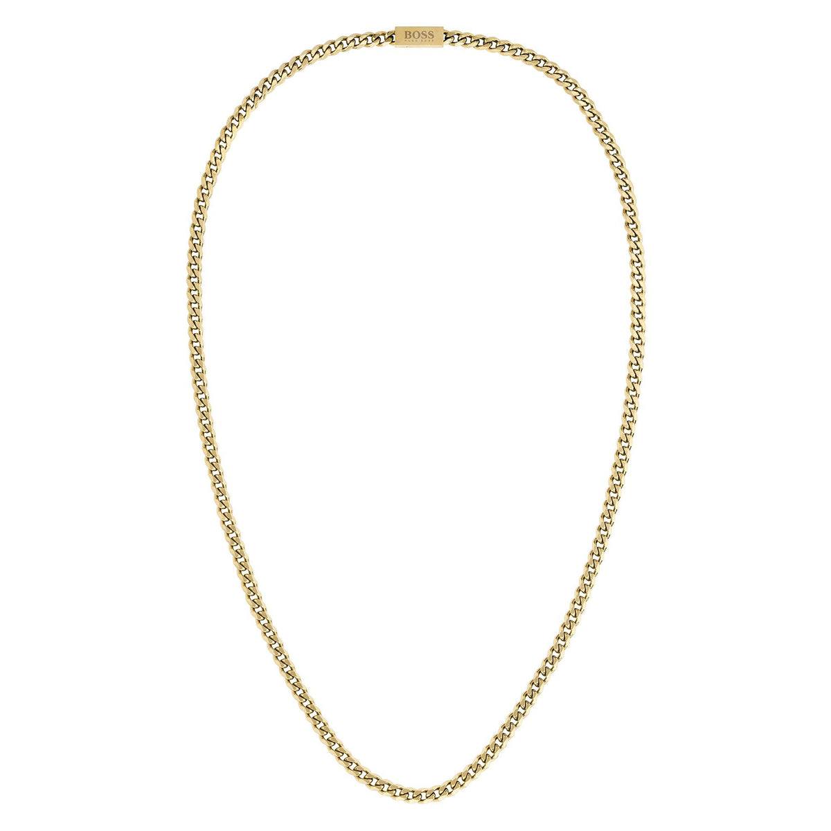 Men's Gents Gold IP Magnetic Closure Chain Necklace for Him