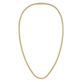 Men's Gents Gold IP Magnetic Closure Chain Necklace for Him
