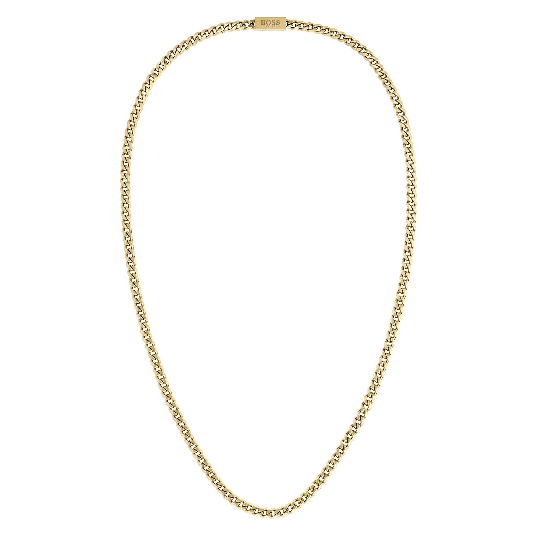 Men's Gents Gold IP Magnetic Closure Chain Necklace for Him