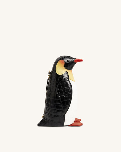 Pia Penguin Crossbody Bag - Black